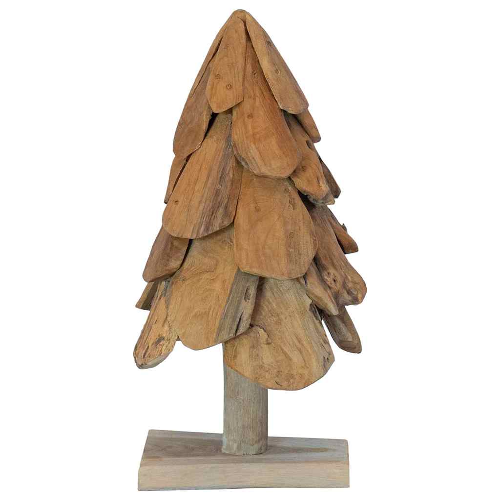 Christmas Tree with Stand Brown 60 cm Solid teak wood